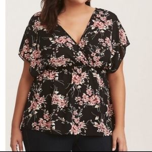 Torrid kimono style top.